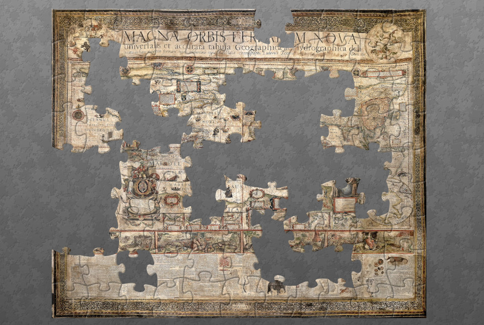 Puzzle du planisphère monumental de Teixeira